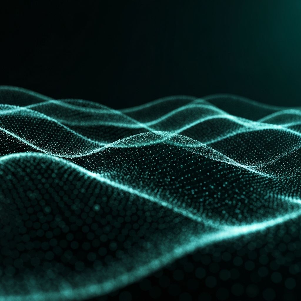 Dark futuristic waves