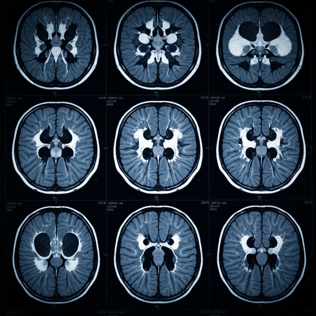 MRI brain scans background